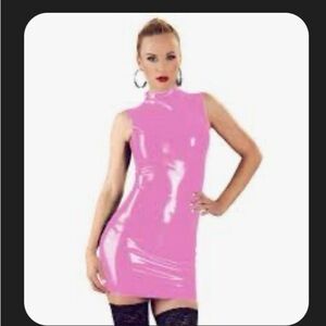 Vibrant Pink Sleeveless Mini Dress